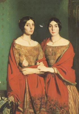 Theodore Chasseriau The Two Sisters (mk05) Norge oil painting art